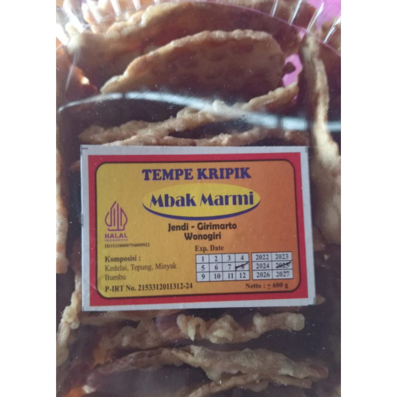 

Kripik tempe ,mbk Marmi ,GiriMarto Wonogiri.Sangat lezat