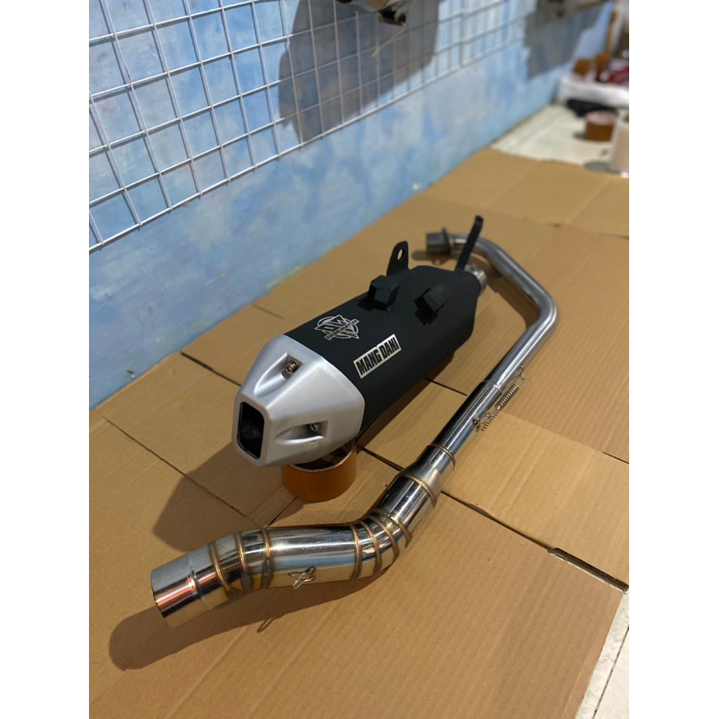 KNALPOT MODEL ORI CBR 150 R / CB 150 R / X ORIGINAL AL_RACING MUFFLER PNP ALL MOTOR
