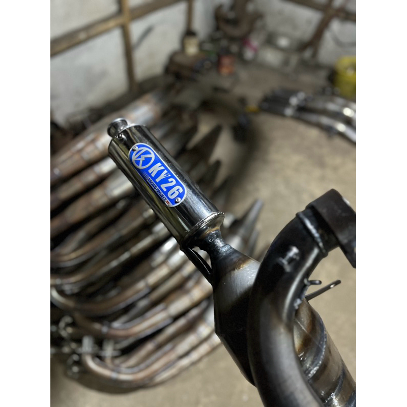 Knalpot Vespa Racing Kanan Pendek KY26 Racing Project