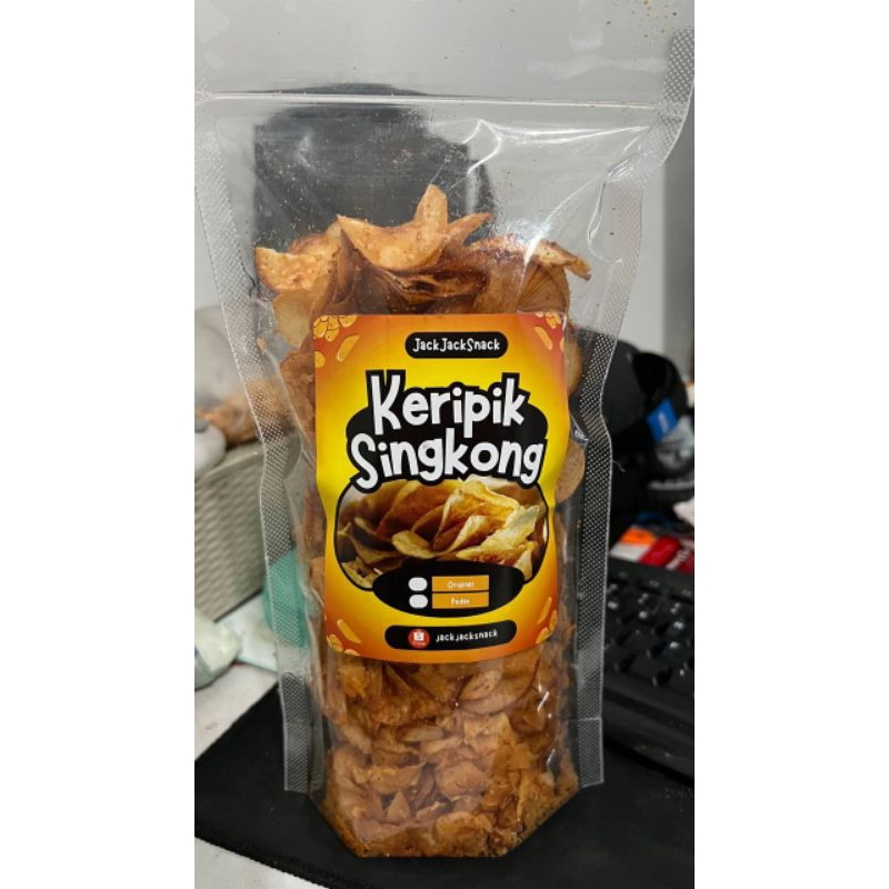 

Kripik Singkong Premium Renyah Gurih 250 Gram Original dan Pedas