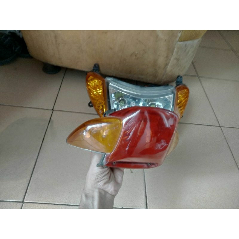 headlamp, lampu, reflektor nouvo sporty nouvo lele