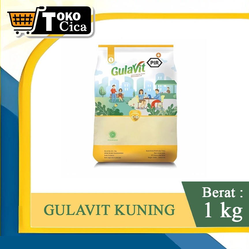 

GULAVIT Gula Pasir Kemasan 1 kg Kuning
