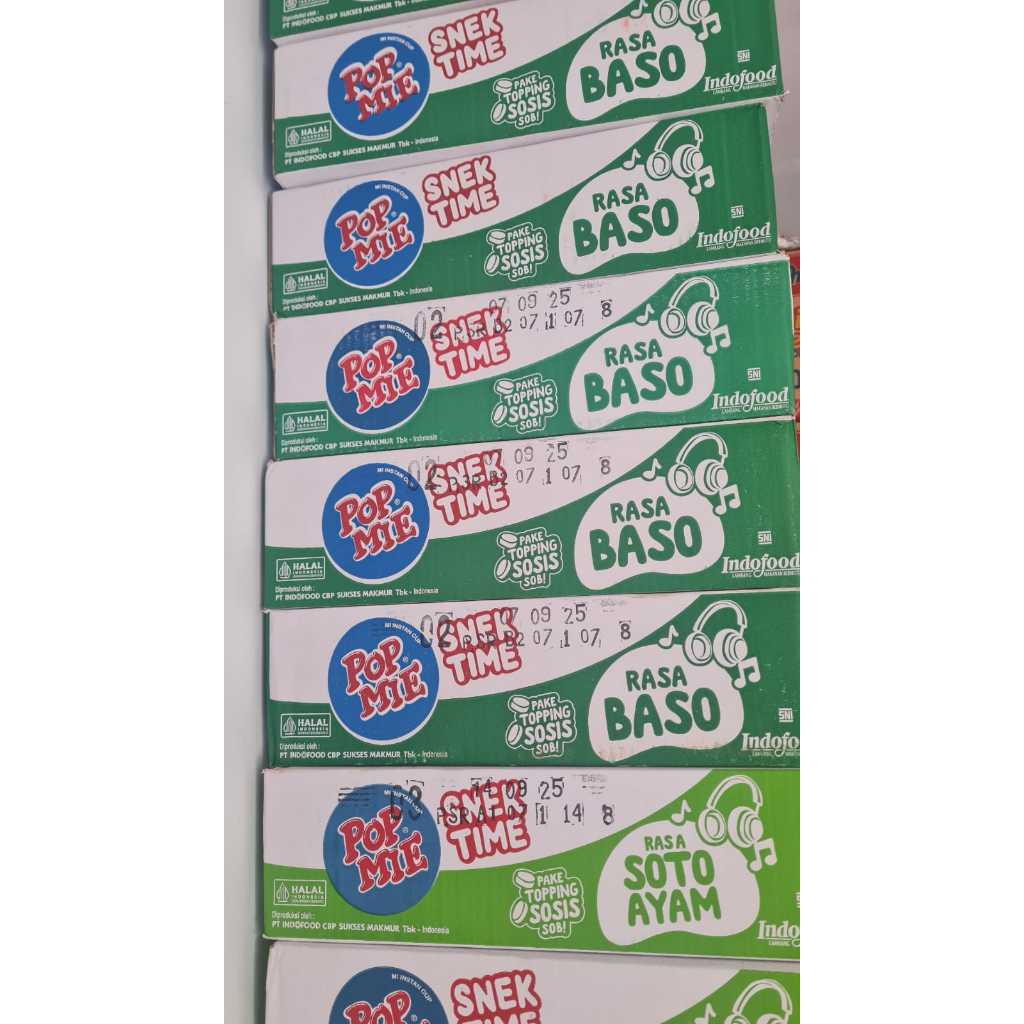 

Pop Mie Snack Time Mini 1 Dus Isi 12 Cup Rasa Baso