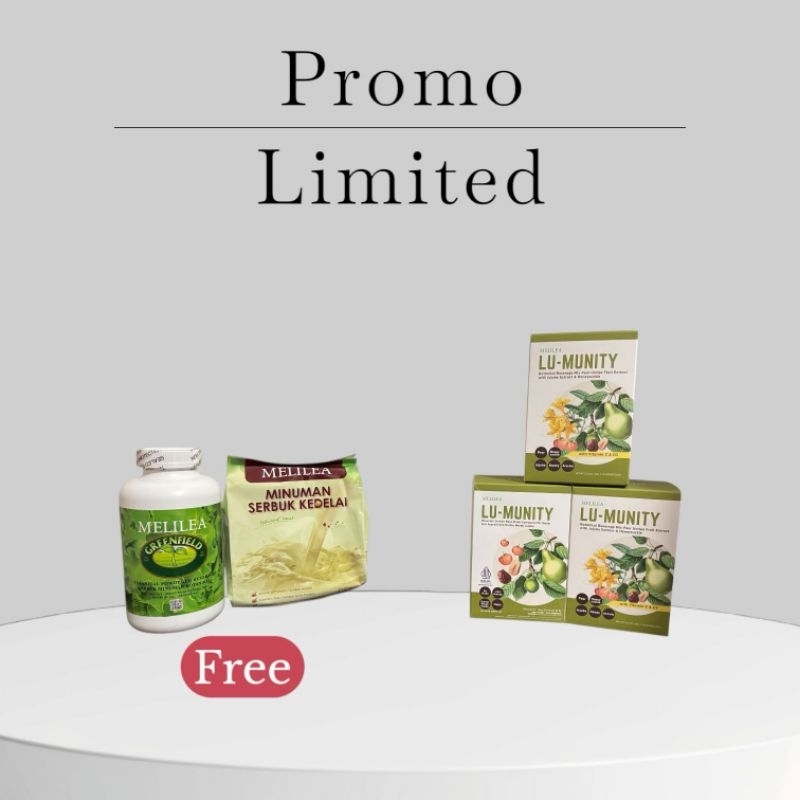 

Promo Lumunity Buy 3 Gratis 1 GFO exp Mei 2025, 1 pcs Soya Exp Agust 2026