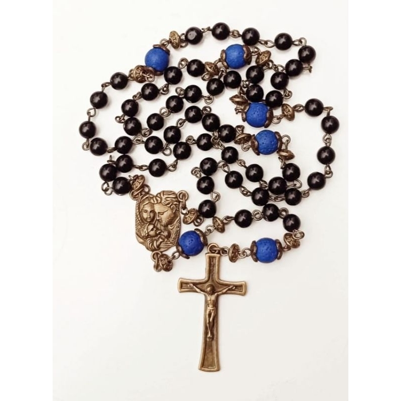 warna bronze/rosario/salib dan center imported from italy