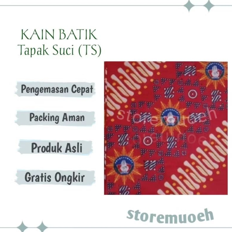 Bahan Kain Batik Tapak Suci Muhammadiyah (Kain TS)