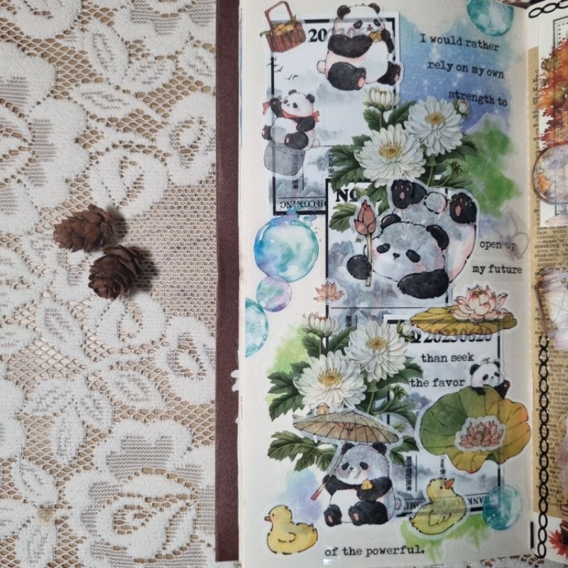 

35 cm The Washi Tapes Panda Sticker Roll