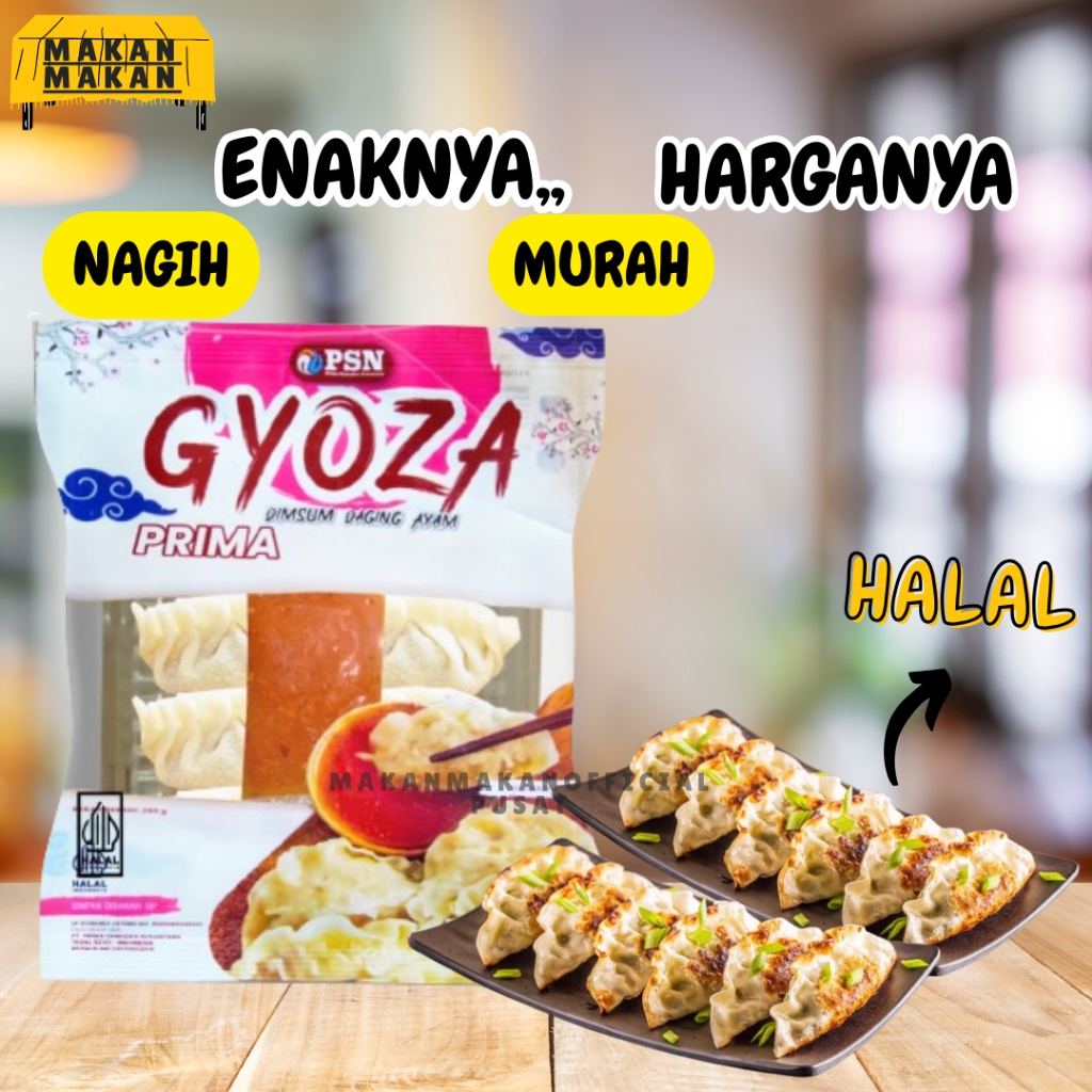 

KEMASAN BARU Gyoza Prima ( PSN ) isi 10 pcs 250 gr + Saus - Halal