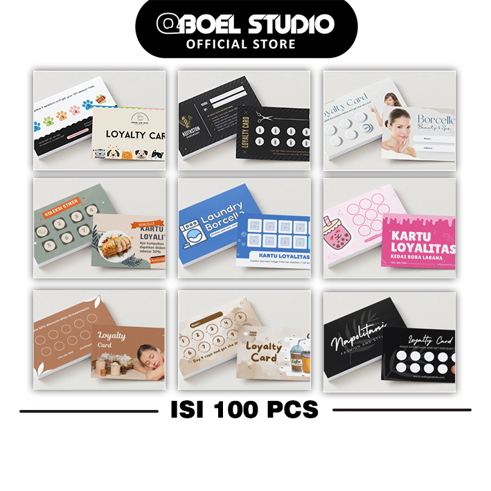

Cetak Kartu Nama / Loyalty Card - 1 Sisi atau 2 Sisi - Custom
