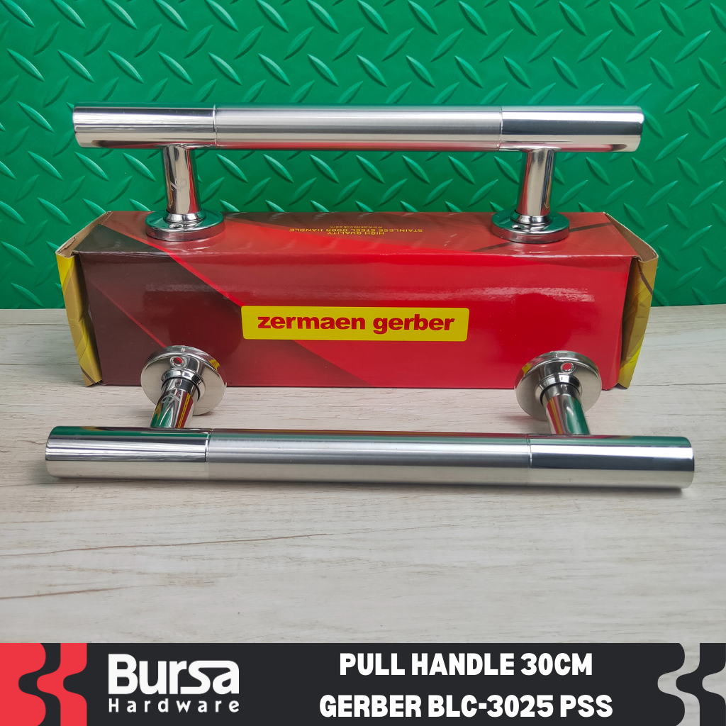 Pull Handle Gagang Tarikan Pintu Rumah 30 cm Gerber BLC 3025 Polished Stainless Steel
