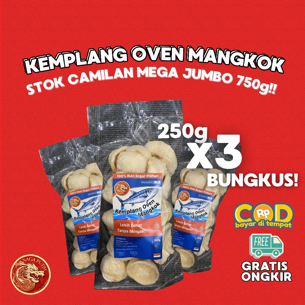 

Stok Camilan Mega Jumbo 750g Kemplang Oven Mangkok 250g (isi 3) - Lebih Murah, Lebih Puas!