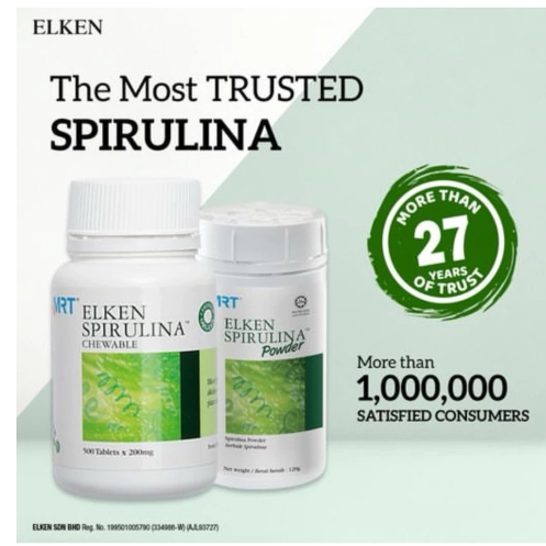 Elken Spirulina 500 tablet original 100%