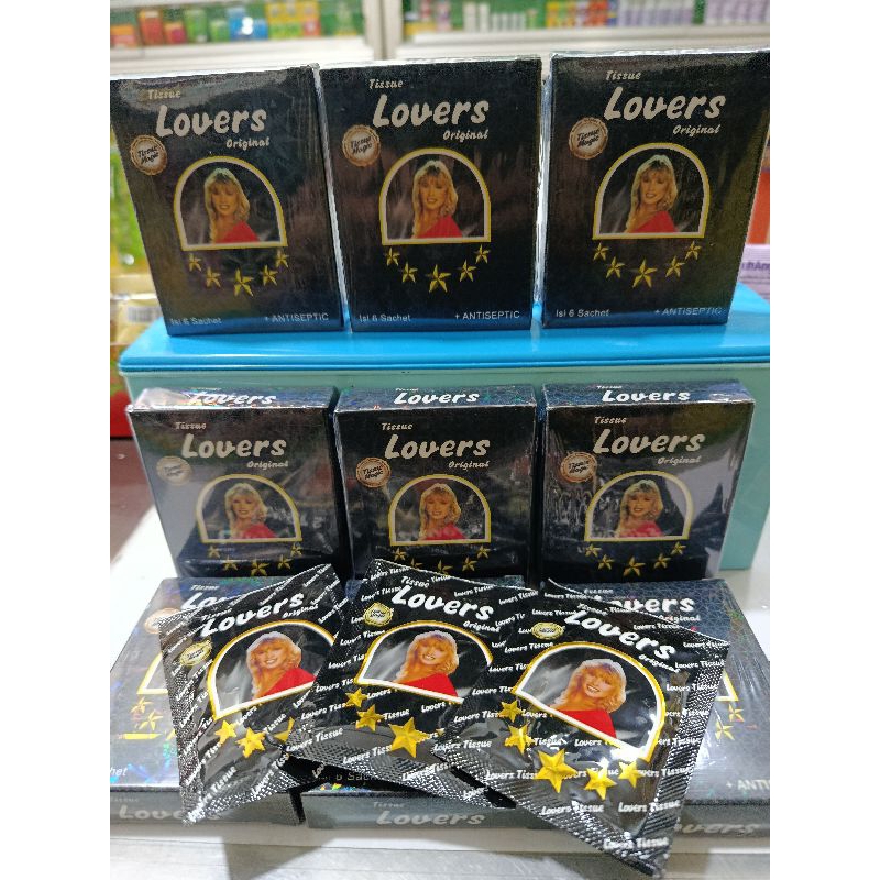 tisu megic lovers atau megic power 1 kotak isi 6 pcs