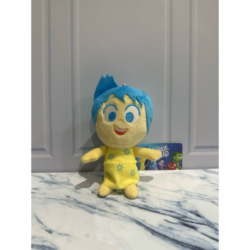 Joy Inside Out Plush Keychain Disney Pixar Sega Japan Movie Characters