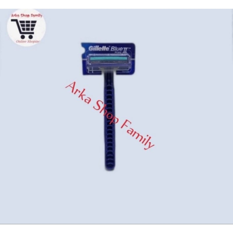 GILLETTE Blue II Plus 1s Kepala Flexible Goyang Gilete Blue 2 Gillete Gilette Alat Cukur Kumis Bulu