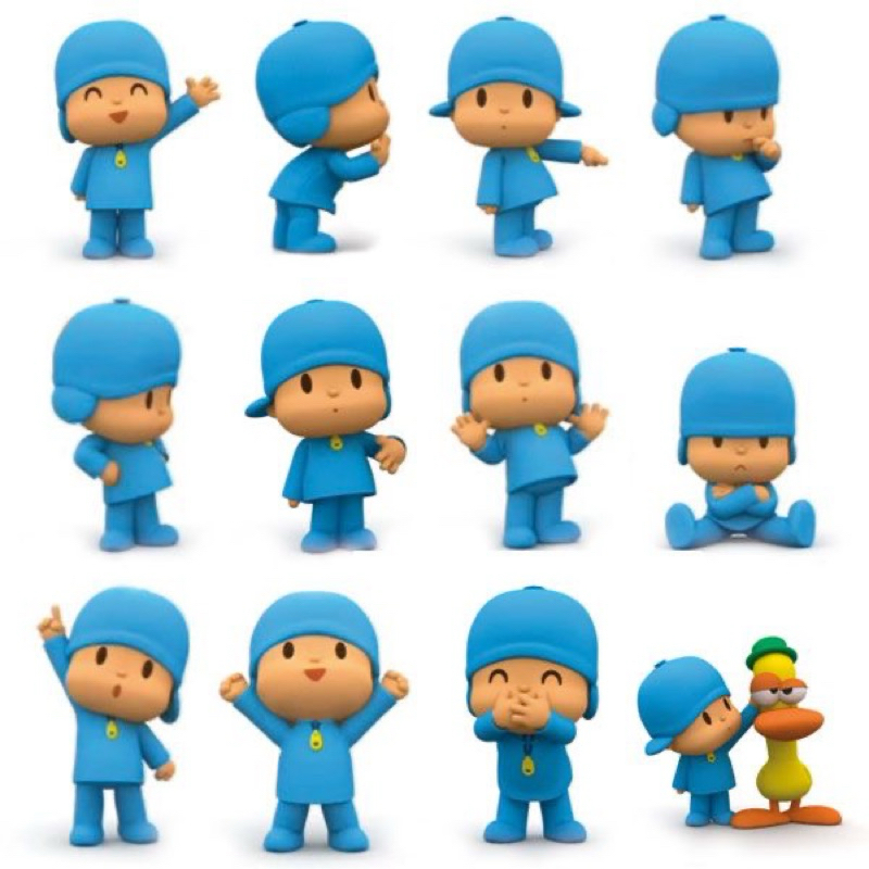 

50 PCS Stiker Pocoyo free 7 random stiker laptop anti luntur
