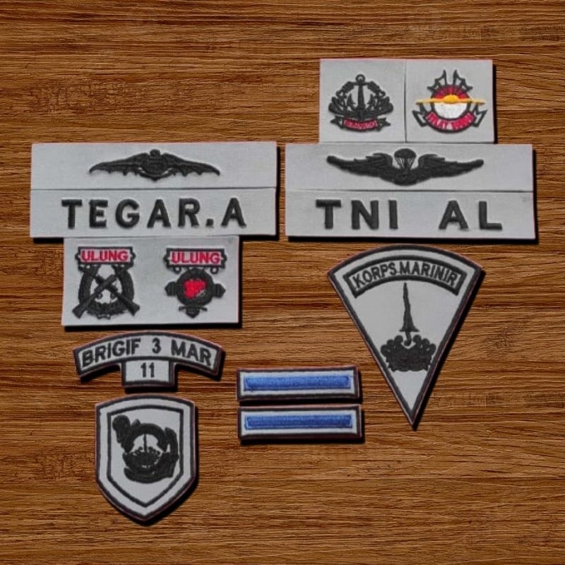 Full Set Bordir Papan Nama PDL TNI AL ( PDL LAYAR)