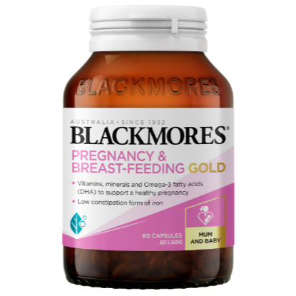 Blackmores Pregnancy & Breastfeeding Gold Vitamin Capsules 60 Pack