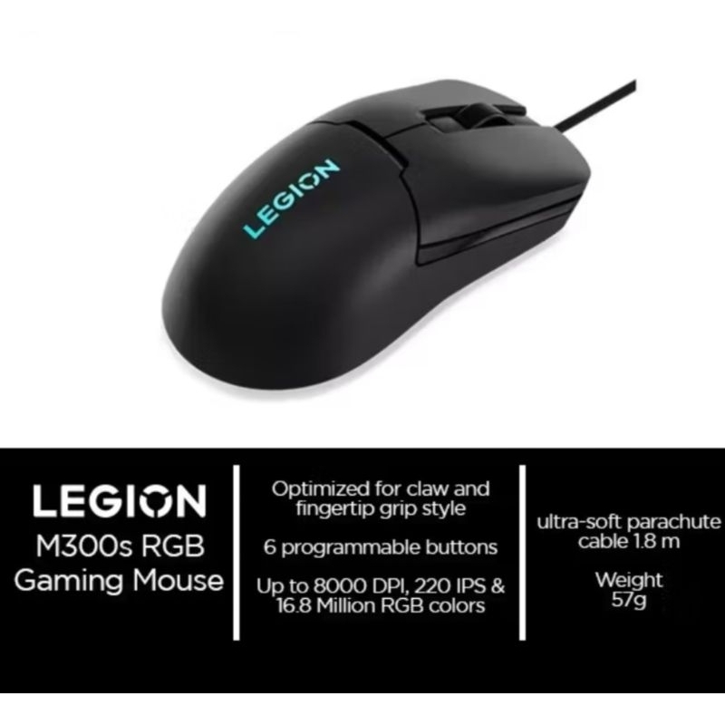 MOUSE GAMING LENOVO LEGION M300 RGB