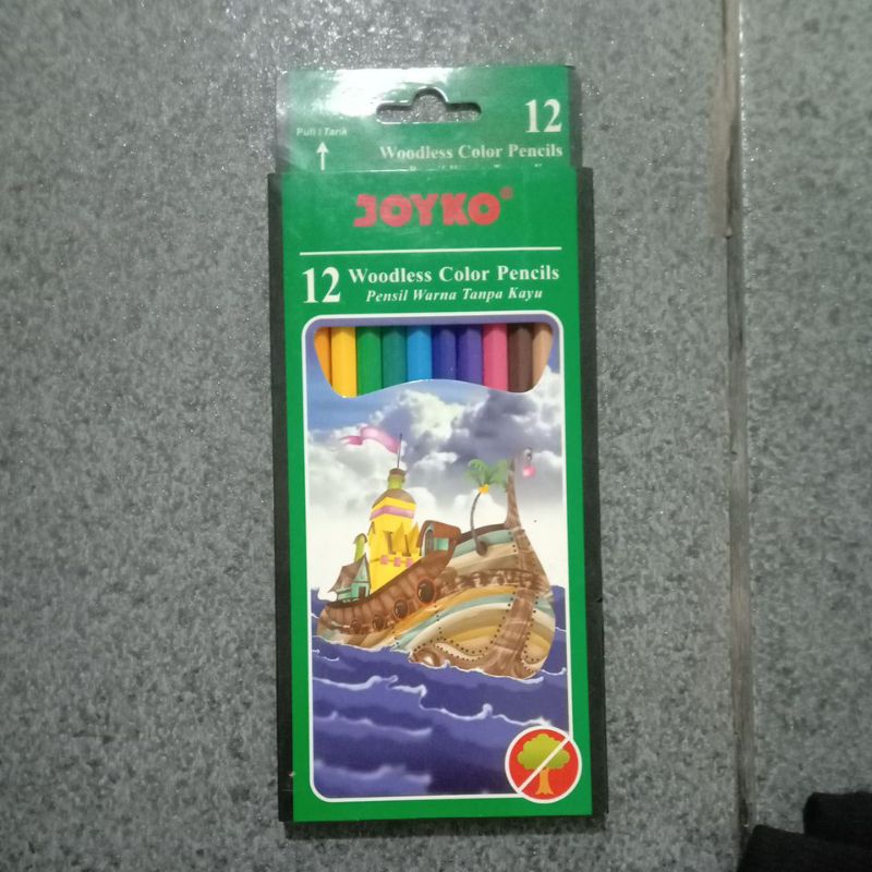 

promo pensil warna joyko varian warna hijau isi 12pcs
