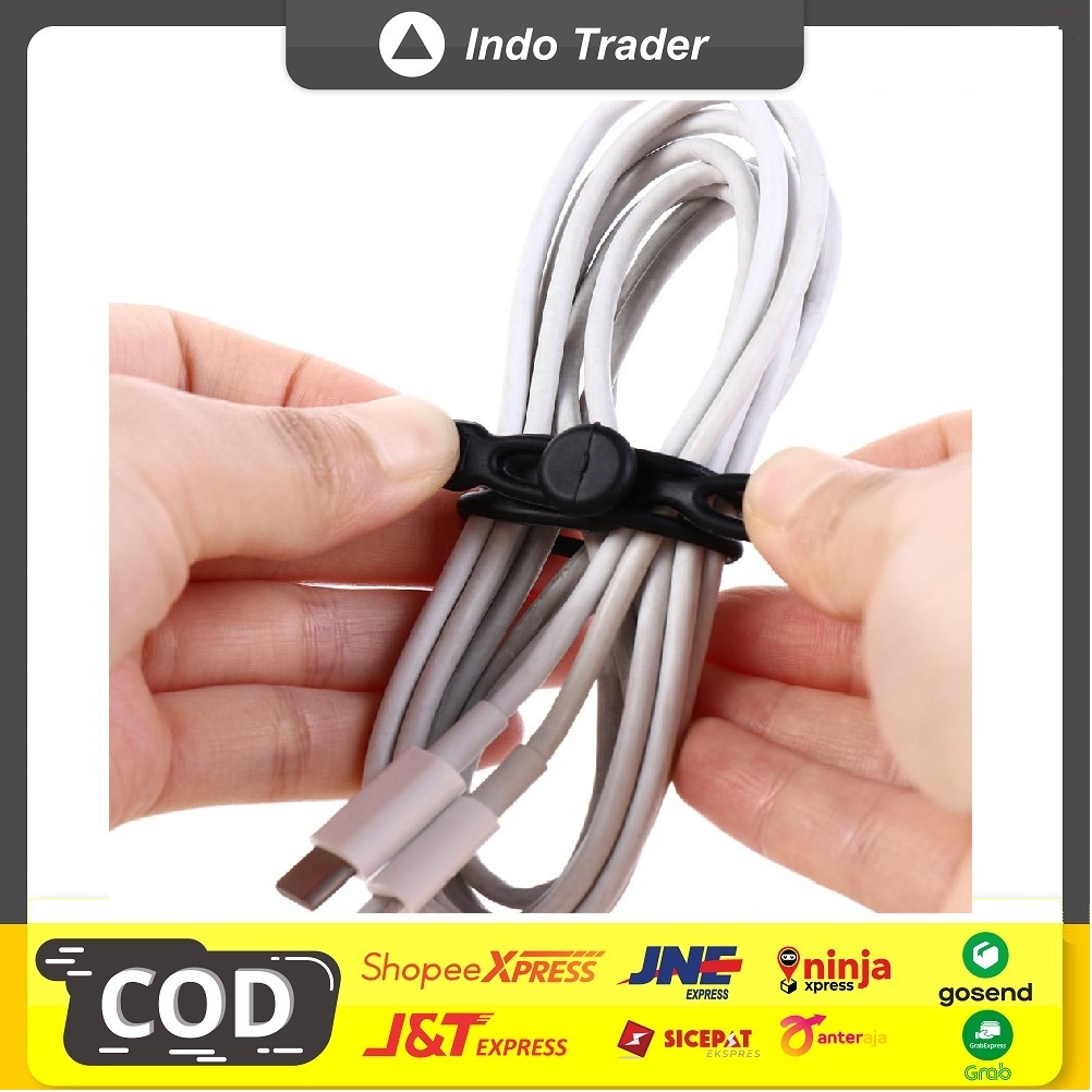 

Kabel Ties Reuseable TPR Cable Organizer 11cm 10 PCS - MultiColor