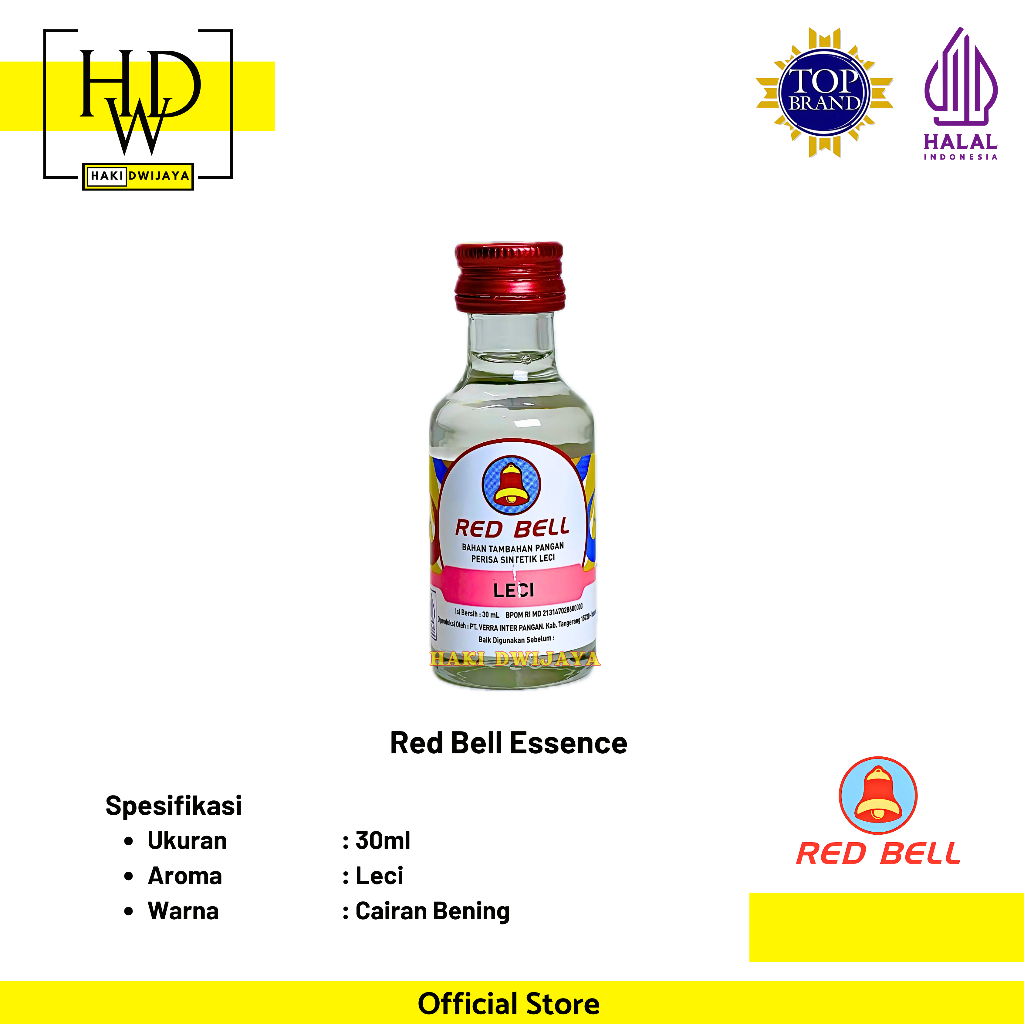 

[30ml] Red Bell Essence Leci Botol Kaca