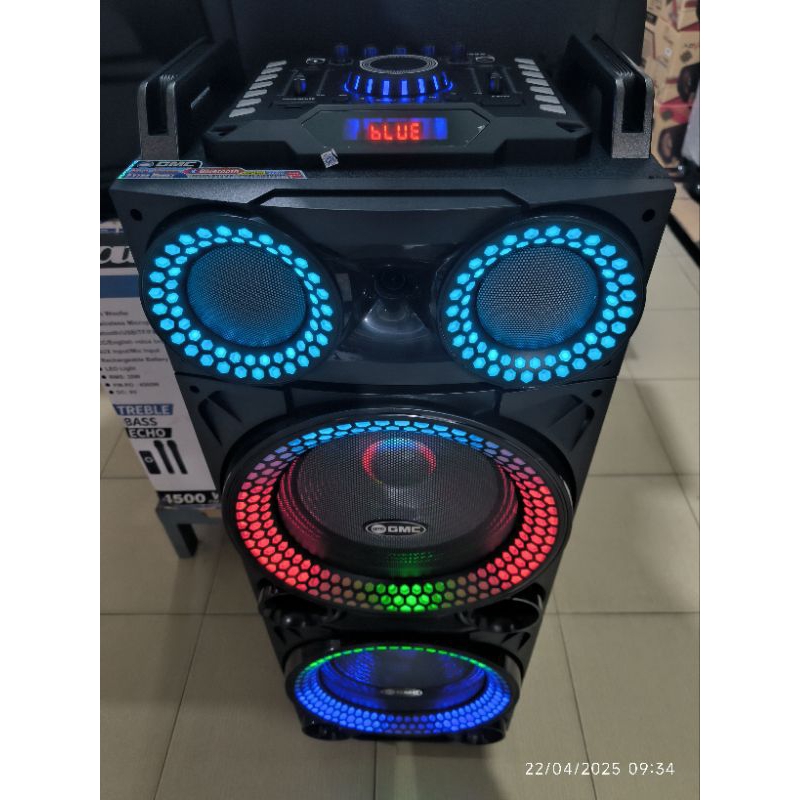 speaker GMC 12 inch 899S free mic wireless