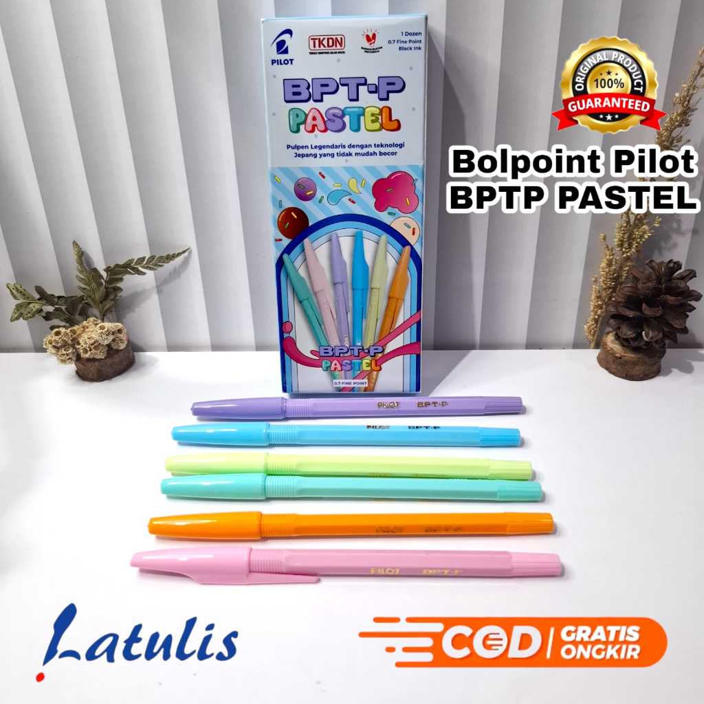 

NEW Pulpen PILOT BPT-P Pastel 0.7Fine (1Pak/12Pcs)