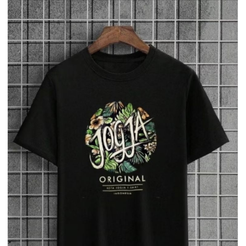 Kaos jogja motif original jogja bunga bulat