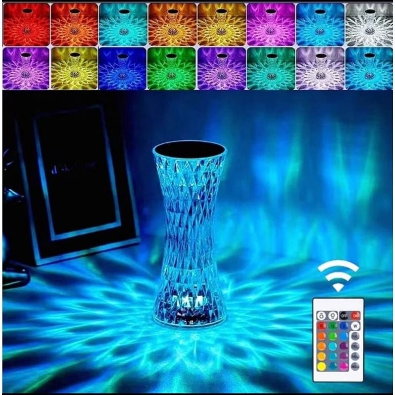 Qori Store - Lampu Crystal / Lampu Meja Crystal / Lampu Hias Kristal / Lampu Kristal