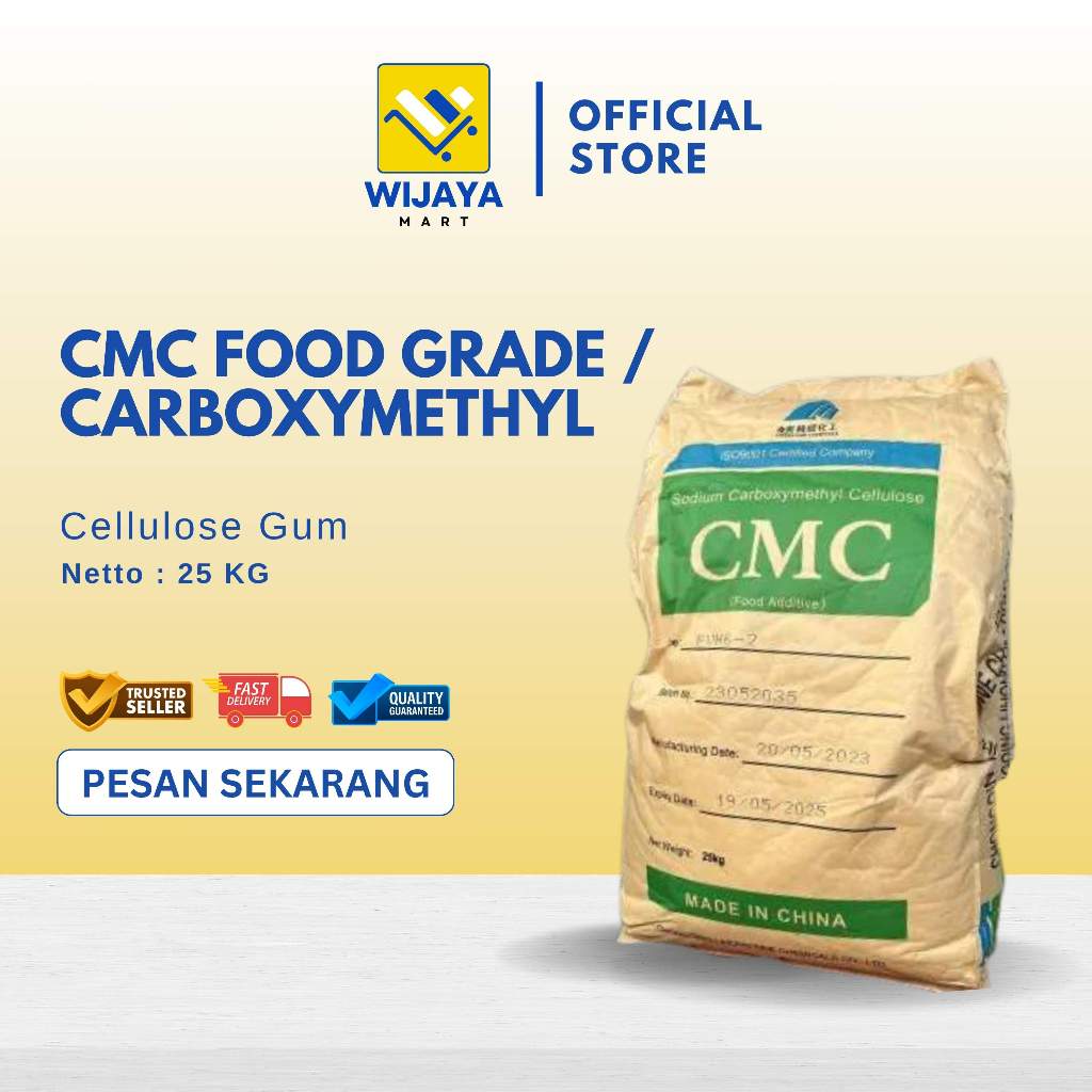 

CMC FOOD GRADE / Carboxmethil Cellulose / Food Grade 25 Kg