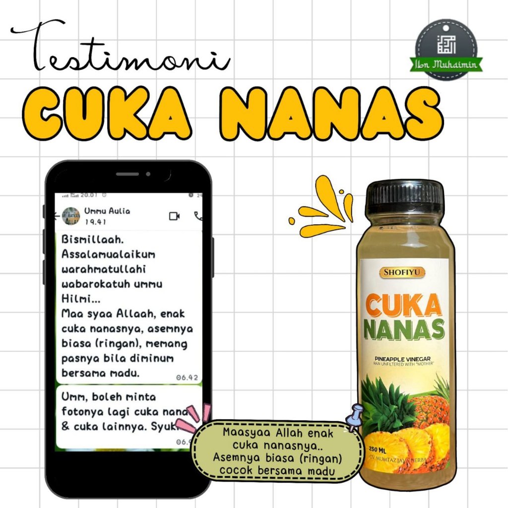 

Cuka Nanas With Mother Organik by Shofiyu