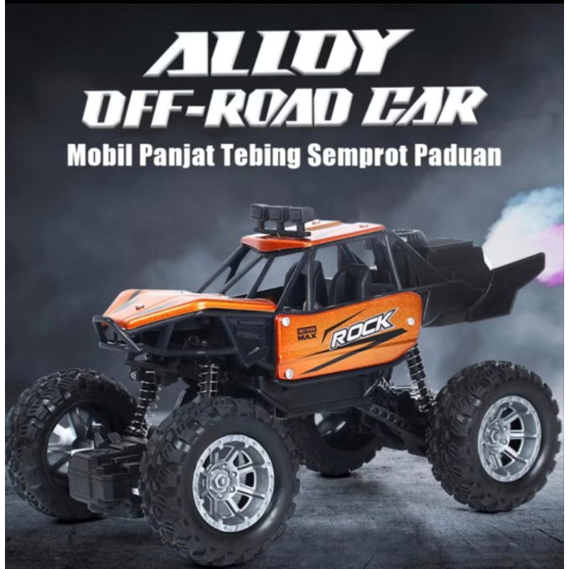 Mainan Mobil Remote Control Rock Crawler Offroad Alloy/Mainan RC Anak