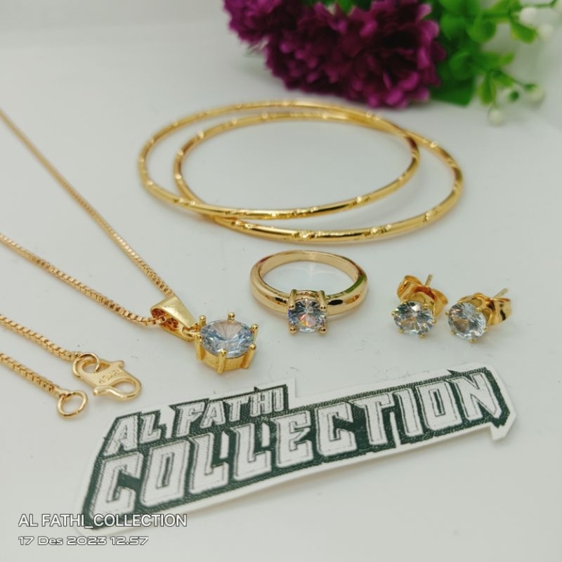 Satu Set Perhiasan Xuping Mata Satu Wanita Kekinian