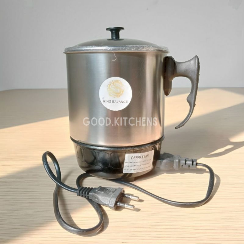 G018 ELECTRIC HEATING CUP TEKO LISTRIK MUG LISTRIK PANCI INDOMIE STAINLESS STEEL PANCI MINI TEKO PEM