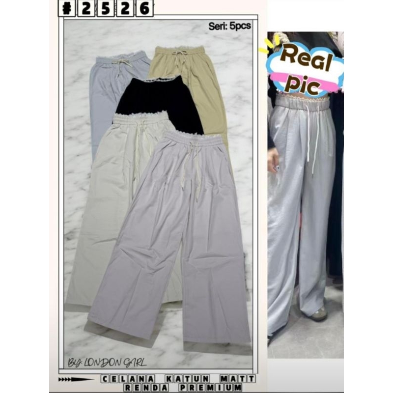 celana kulot renda import