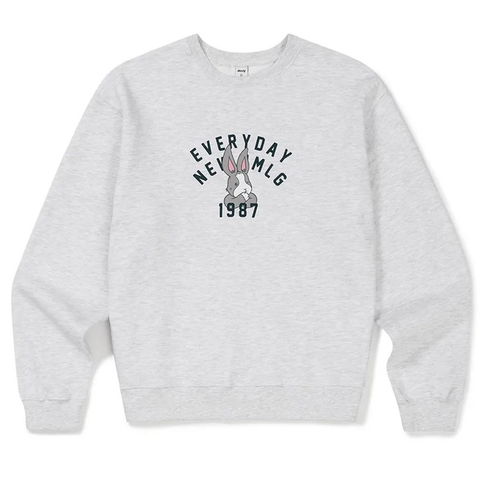 Aland - Mmlg - [Mmlg] Thinking Melge Sweat Light Grey - Kaos Wanita Navy