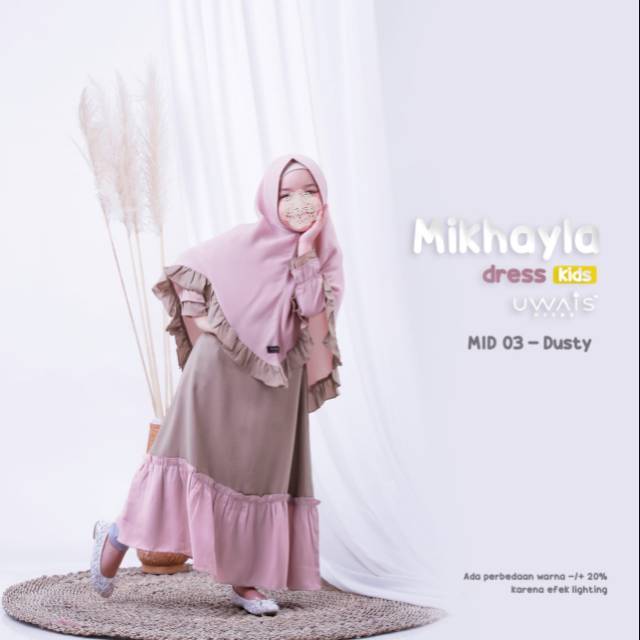 UWAIS MIKAYLA DRESS KIDS PINK