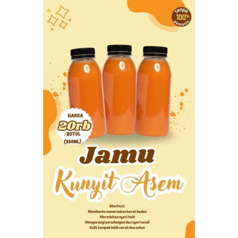 

Jamu Kunyit Asem (100% fresh)