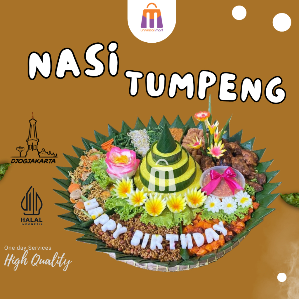 

Nasi Tumpeng Tampah Porsi 10 sampai Porsi 30 Area Jogjakarta
