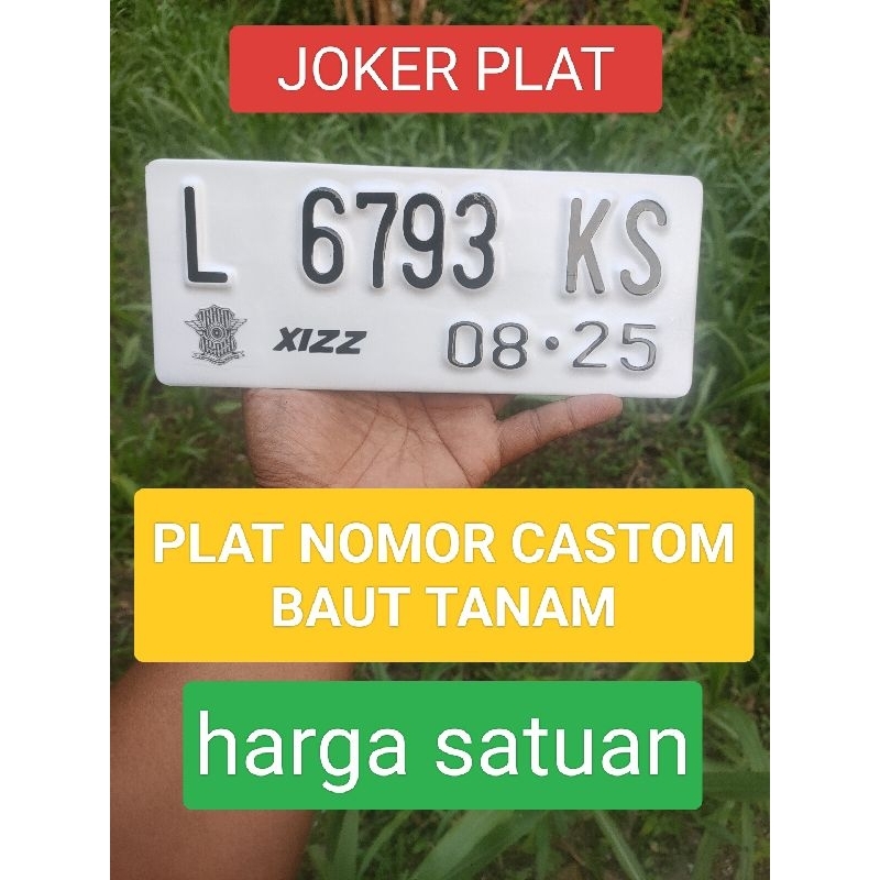plat nomor baut tanam