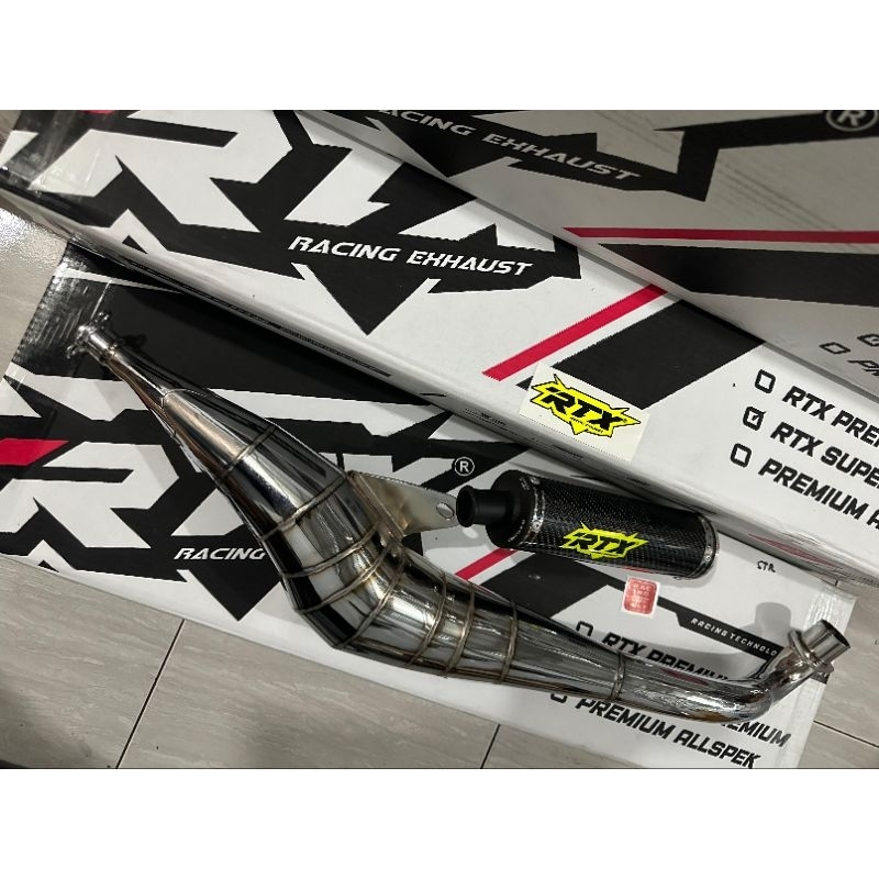 KNALPOT RACING FIZR FORCE1 KOLONG SAMPING SS2 CARBON KEVLAR ORIGINAL RTX