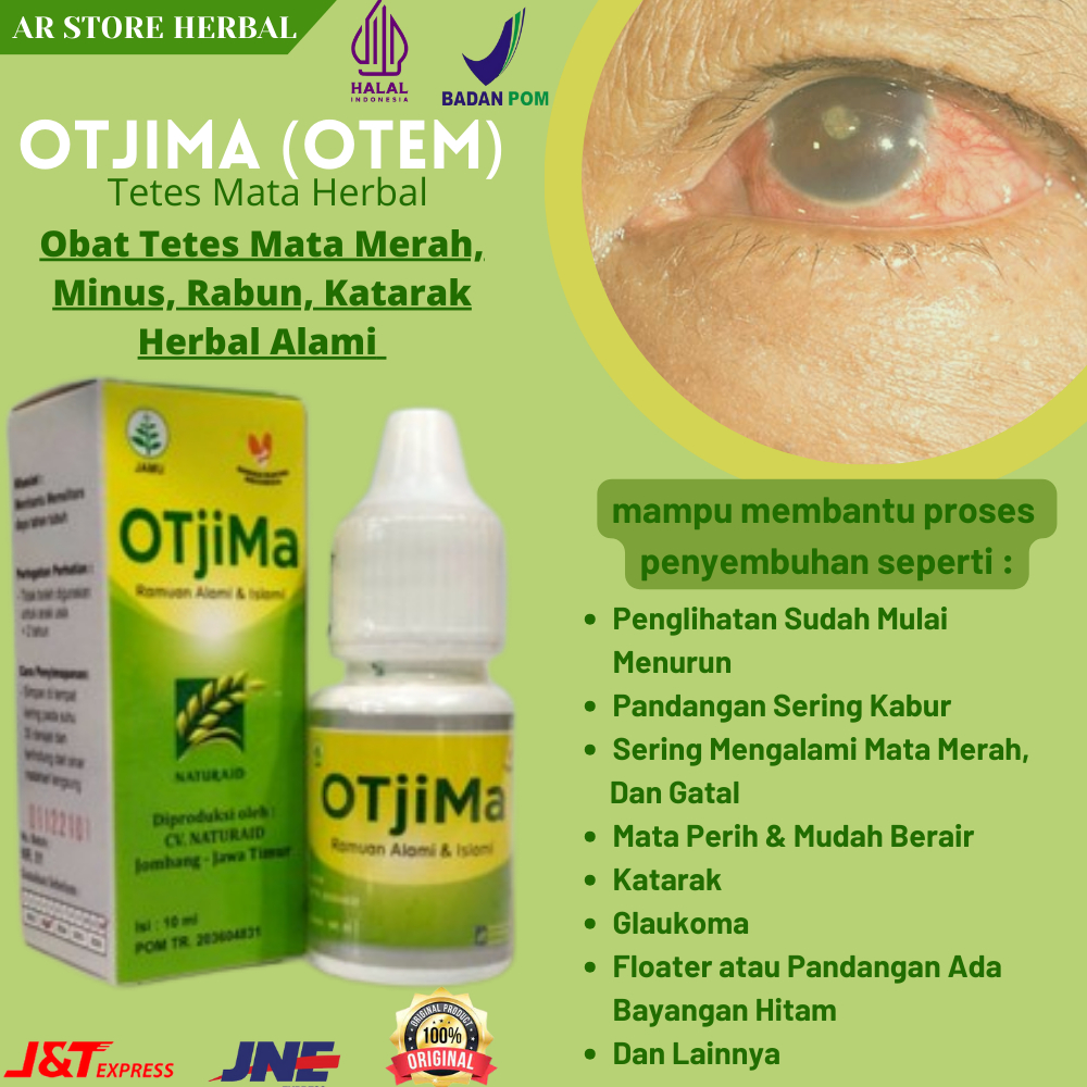 OTJIMA OBAT TETES MATA KATARAK HERBAL GURAH MATA PLUS MINUS GLUKOMA TERLARIS ORIGINAL 100% BPOM