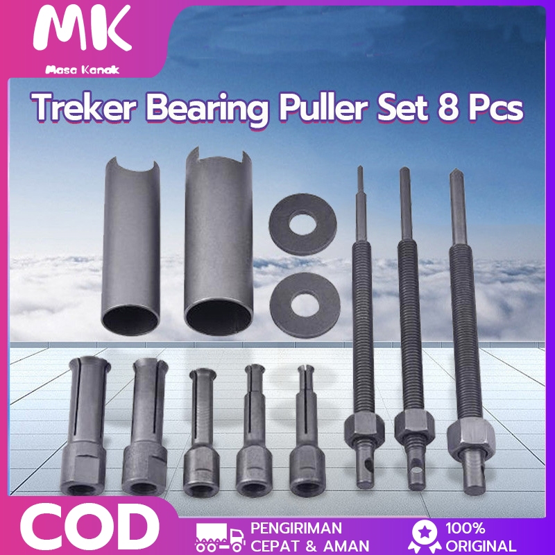 Treker Bearing Puller Set 8 Pcs CVT Treker Lepas Pembuka Bearing Laher Tutup CVT Treker Bearing
