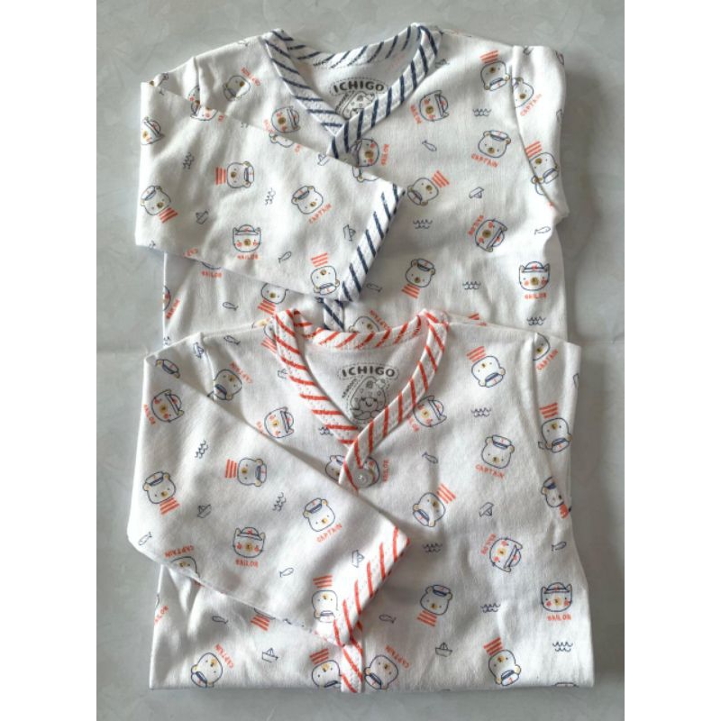 Baju bayi panjang ichigo Sea explore series-baju panjang bayi-kaos bayi