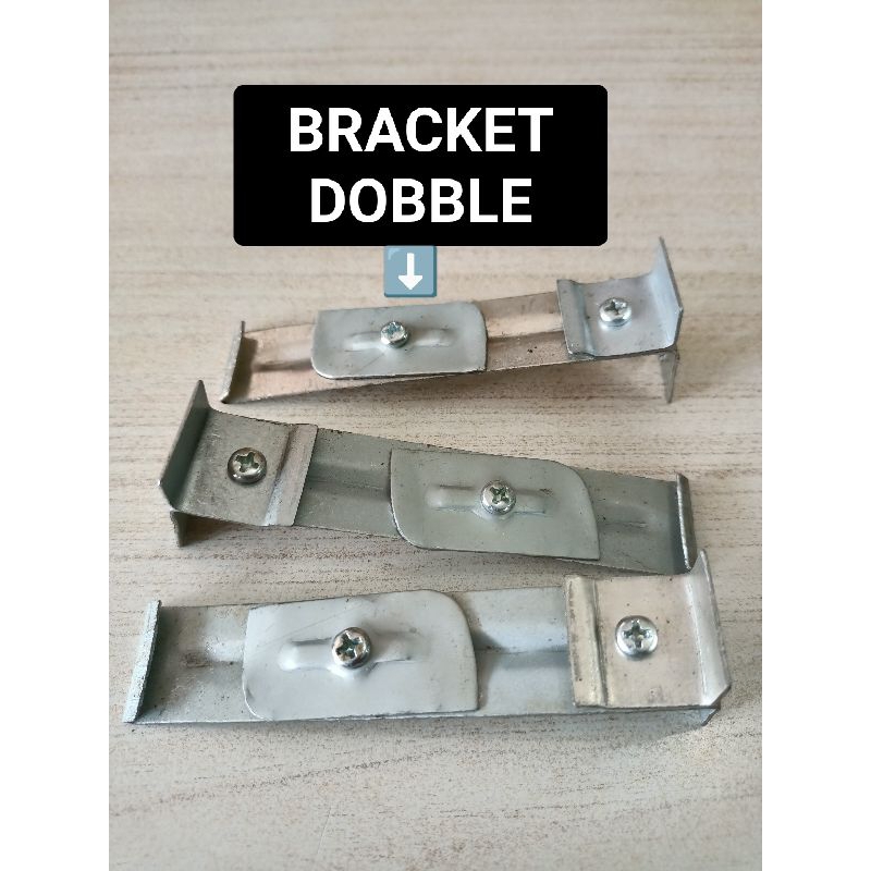 BRACKET DOUBLE ALUMUNIUM / KAKI DOUBLE GORDEN / KAKI BATANG BALOK ALUMUNIUM