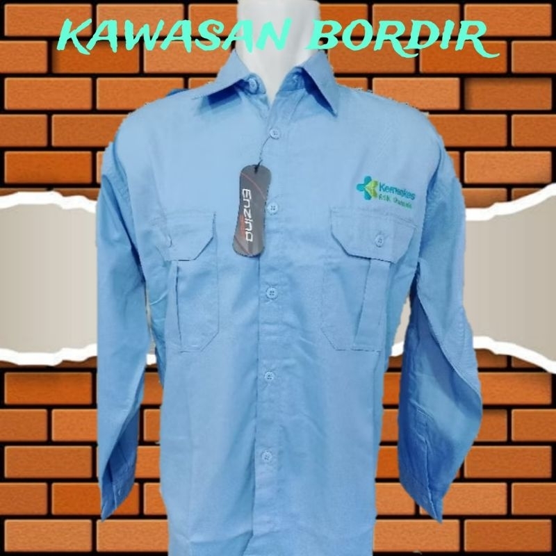 Terbaru kemeja Kemenkes baju Kemenkes pdh Kemenkes seragam Kemenkes full bordir..