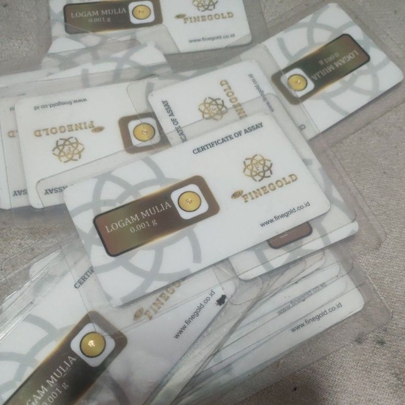 fine emas asli 0.001 gram