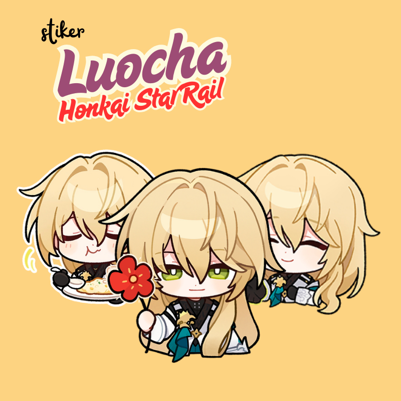 

STIKER LUOCHA HSR | STICKER LUOCHA HONKAI STAR RAIL 7 CM VINYL ANTI AIR