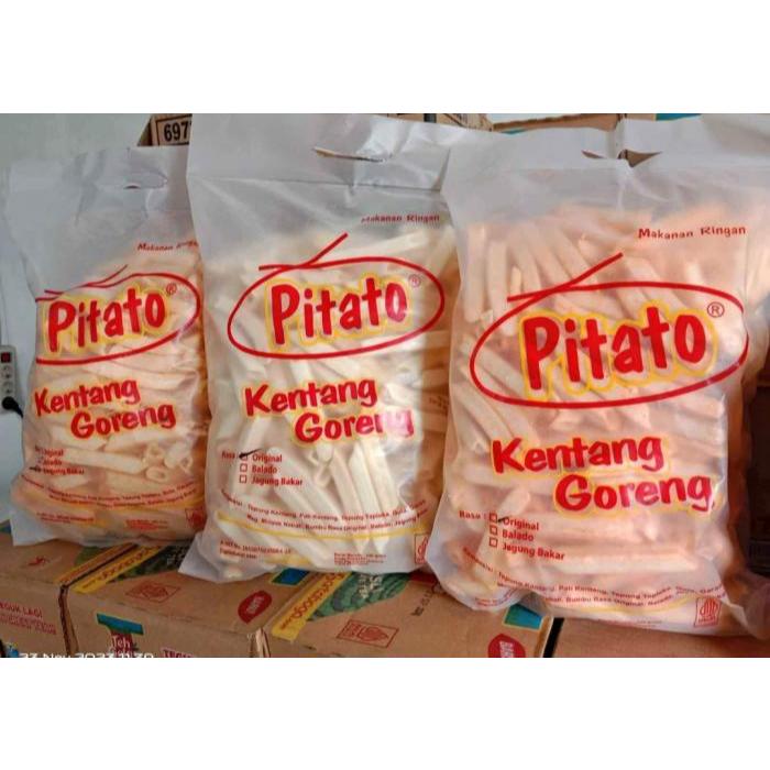 

PITATO KENTANG GORENG 250 GR MAKANAN RINGAN / PITATO JAGUNG BAKAR / PITATO BALADO
